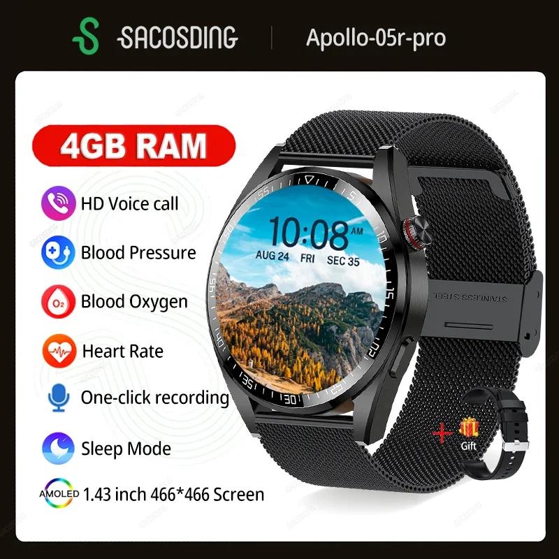 AMOLED ð  Ʈ ġ, ׻ ð ǥ,  ȭ,  , ȵ̵ ios, 4G RAM, 466*466 ȭ